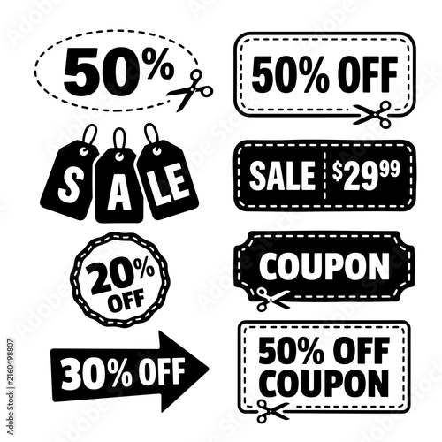 Sale Coupon Labels Bundle