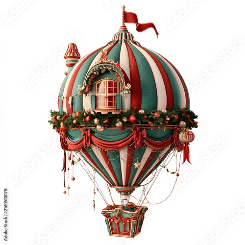 red and white balloons