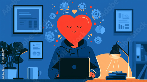 Analyze the psychological effects of integrating positive affirmation visuals into workplace or home environments. What impact do they have on stress levels, motivation, and goal a