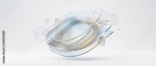 Transparent protective face covering with multiple layers