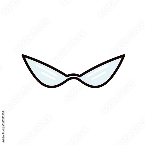 retro sunglasses isolated on white