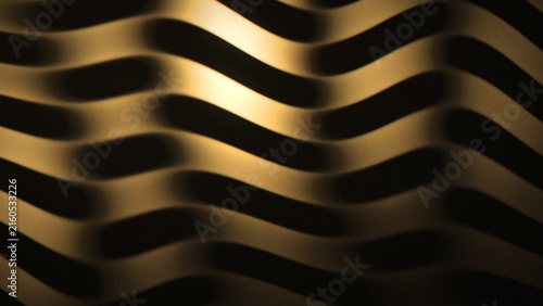 фотографія Abstract close-up of wavy ridges with grain texture and soft shadows in warm golden lighting