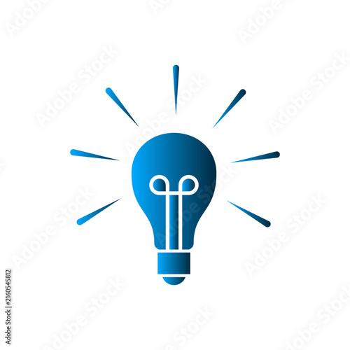 Bulb Lamp icon design template