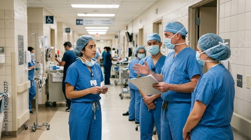 Surgical student observing a pre-operative safety briefing during a clinical rotation