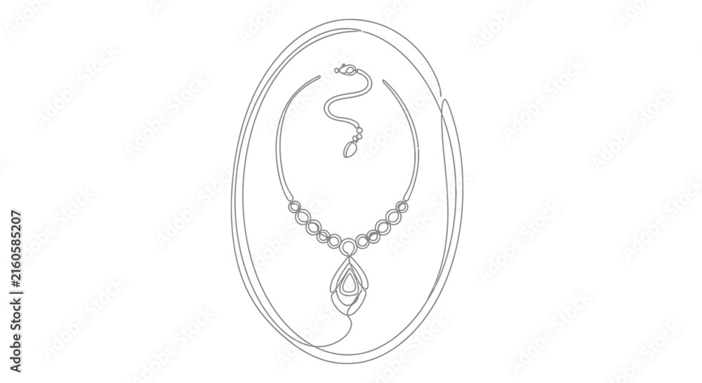 Fototapeta premium snake shaped necklace jewelry