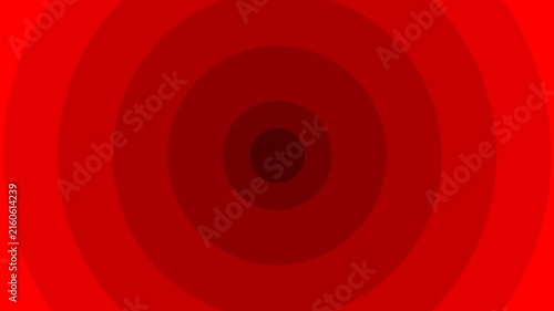 Abstract Red Concentric Circles
