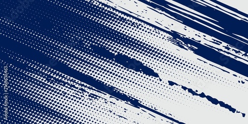 Принти на полотні Abstract halftone wave dots background