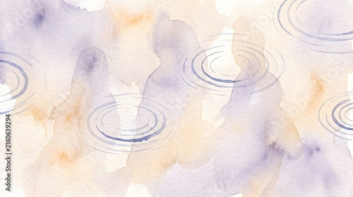 Abstract Pastel Watercolor Background Texture with Soft Ripples and Delicate Washes