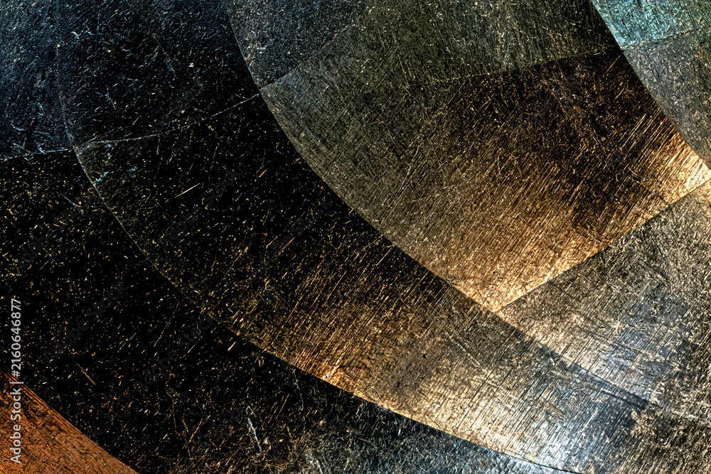 Obraz premium Abstract Metallic Beetle Shell Texture Resembling an Alien Landscape