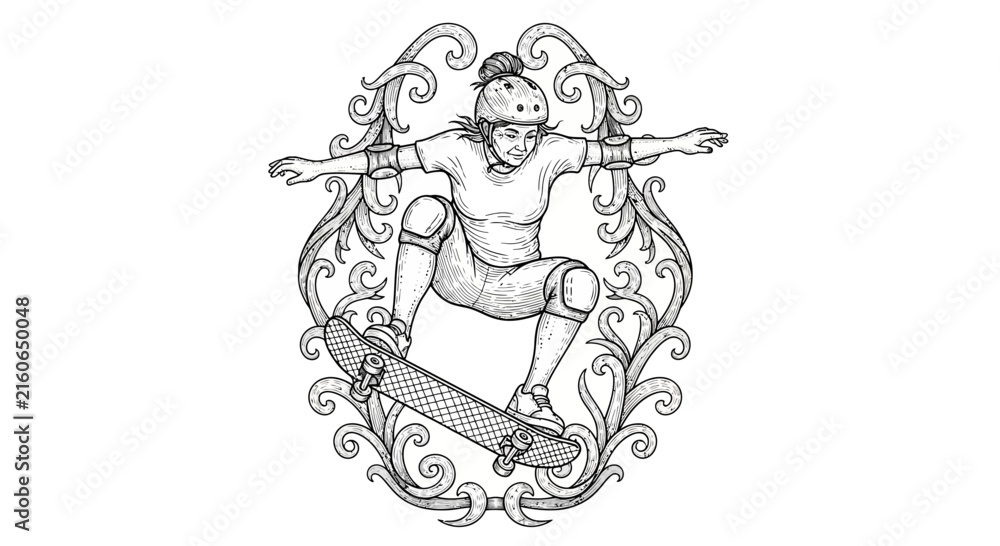 Fototapeta premium Warrior with sword and shield, ancient fighter