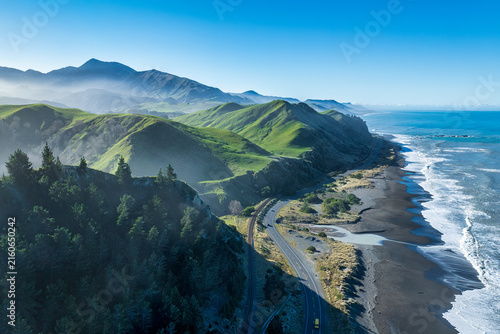 Kekerengu (north of Kaikoura and south of Ward ) on the South Island  east coast