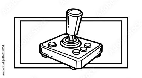 vintage video game controller on tv screen