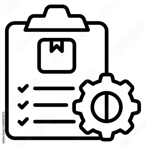 Order Processing Icon Element For Design