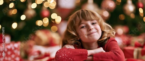 A young child relying on Christmas gifts