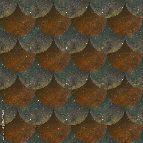 pattern, seamless, scale, scales, mermaid, fish, scallop, scalloped, arch, geometric, galaxy, space, cosmic, cosmos, universe, starry, star, nebula, 