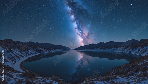 Geminid Meteor Shower Lake Mead Nevada Arizona December Night Science USA Reflection