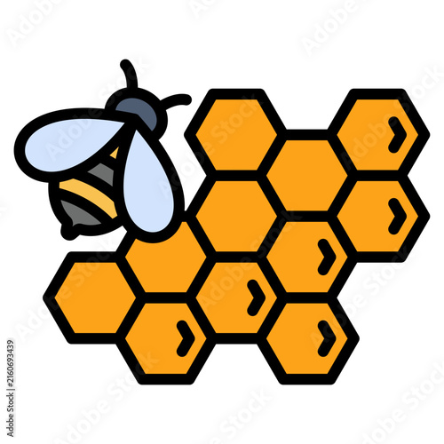 Honeycomb Icon Element For Design
