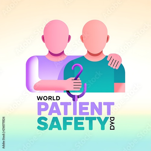 World patient safety day concept vector illustration featuring medical care and healthcare support, healthcare
