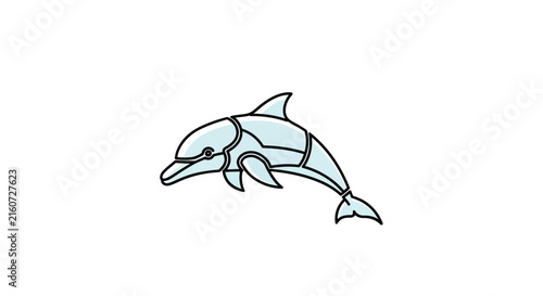 blue dolphin swimming animal