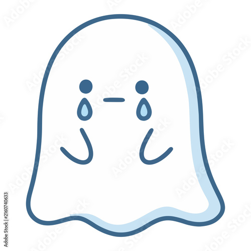 Crying Ghost Character Kawaii Halloween