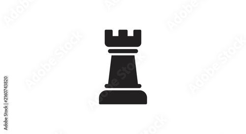 Принти на полотні Chess Rook Vector Icon