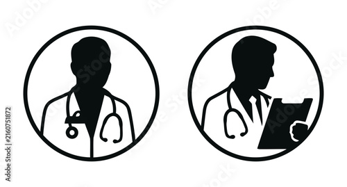 Medical Doctors and Healthcare Professionals Illustration