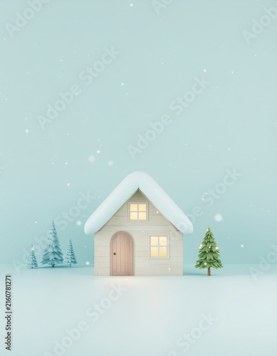 雪の家