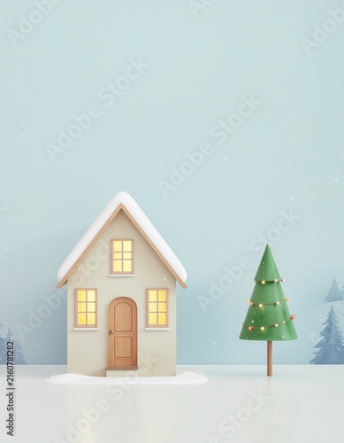 雪の家