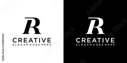 AR or RA initial letter logo design vector concept