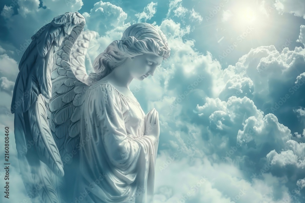 Naklejka premium Arch angel archangel person human.
