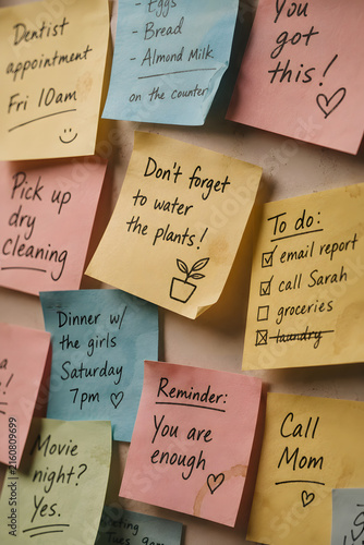 Colorful Sticky Notes and To-Do Board