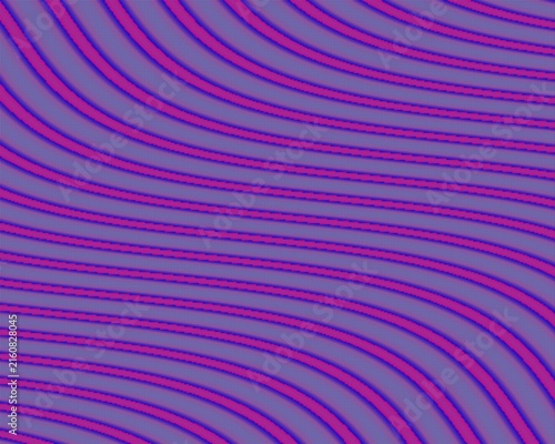 Wavy striped pattern in purple and pink colors, abstract digital background.