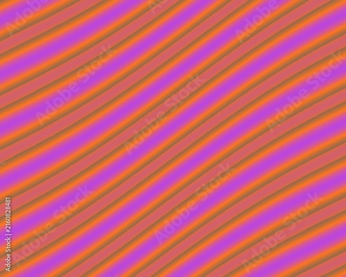 Straight diagonal purple and orange stripes create a bold linear geometric background for promotional posters.