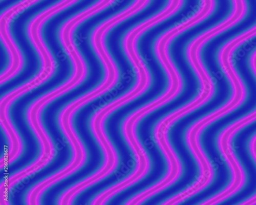 Vertical wavy blue and magenta stripes creating hypnotic motion for vibrant high energy digital wallpaper.