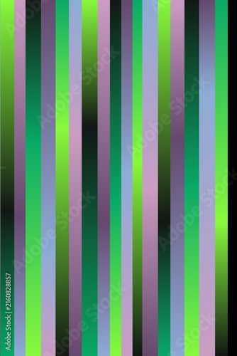Abstract vertical gradient stripes background featuring vibrant neon green and purple shades for creative digital design projects.