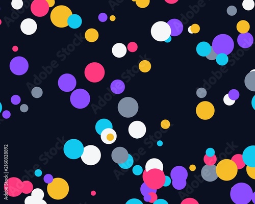 Vibrant abstract pattern composed of multicolored circular spheres on dark background for high quality digital marketing materials.