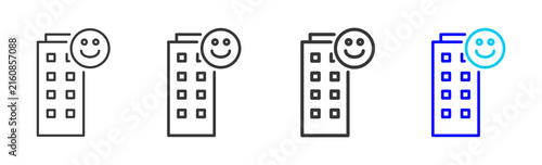 Smart City Icon Collection Creative Outline Style for Facility Management Building Maintenance Safety Operations Workplace Services Vector Icon Packs Kit