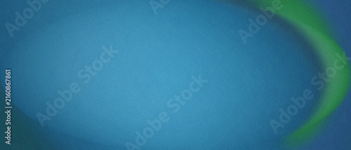 Konstfotografi Calm blue surface featuring a curved green streak and subtle grainy texture