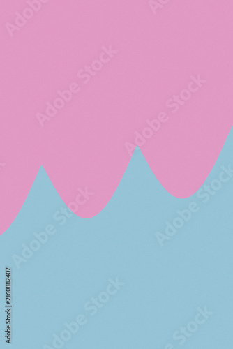Obraz na plátne A soft two-tone composition of flowing pink curves over a blue field creates a calm, playful visual backdrop for websites, presentations, branding, and seasonal campaigns