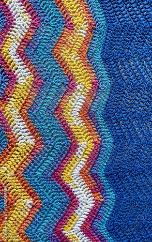 Quadro su tela seamless pattern with colorful stripes