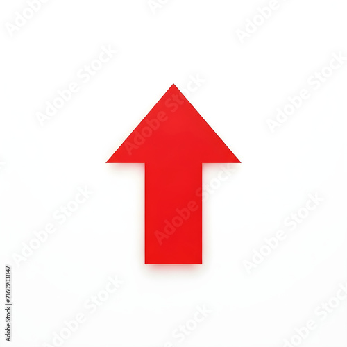 Bold red upward pointing arrow icon