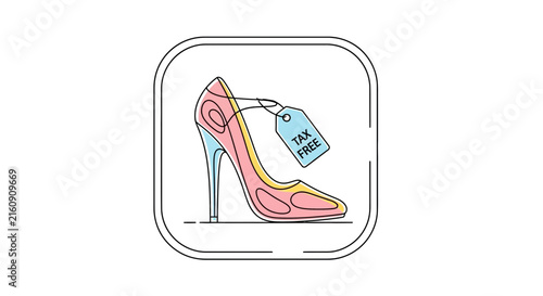 tax free high heel shoe