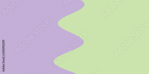 Bild auf Leinwand A serene two-tone composition pairs soft lavender and fresh green flowing forms in a minimalist style, creating a calming backdrop for websites, branding, presentations, and seasonal designs