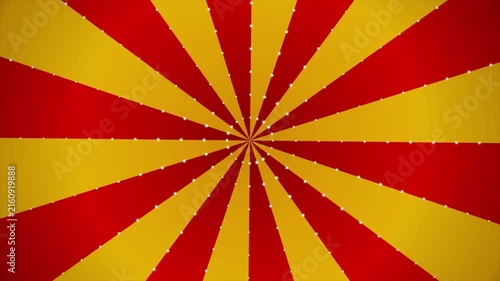 Retro Red and Yellow Sunburst Background with Sparkles