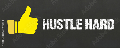 Принти на полотні Hustle Hard