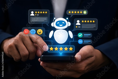 AI Customer Feedback Chatbot for Mobile Rating Surveys, Digital Review Automation, Service Satisfaction Analytics, Reputation Management, and Business Support Experience Optimization