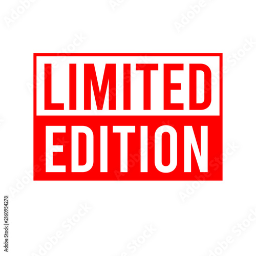 Fotografie Limited Edition Red Stamp Badge Label Vector