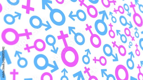 Male and female symbols - background loop