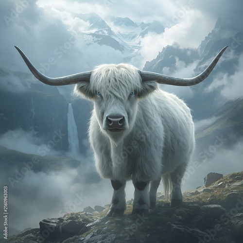 yak in the mountains