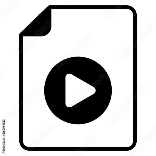 Naklejka Video File Icon
